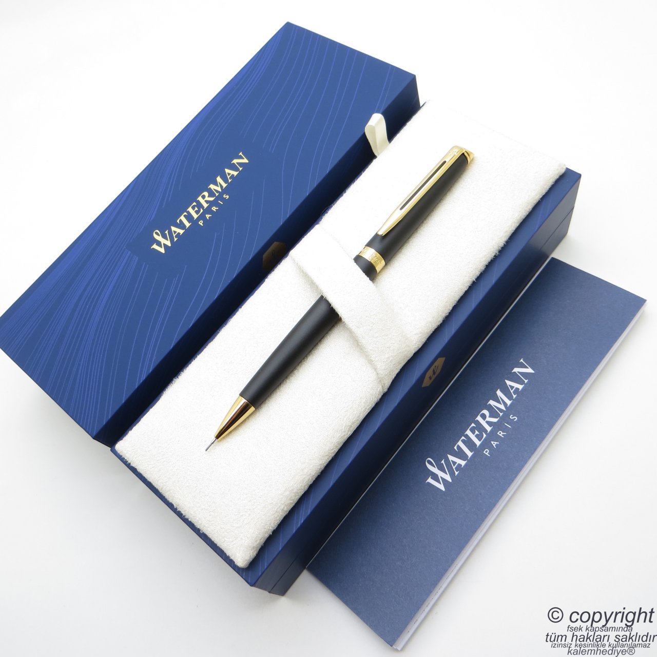 Waterman Hemisphere 10 Mat Siyah Altın GT Versatil Kalem | İsme Özel Kalem | Hediye Kalem