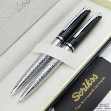 Scrikss 477 Tükenmez Kalem + Versatil Kalem Set | Scrikss Kalem | İsme Özel Kalem | Hediyelik Kalem