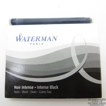 Waterman Siyah Dolma Kalem Kartuşu 8'li Noir Intense - Intense Black