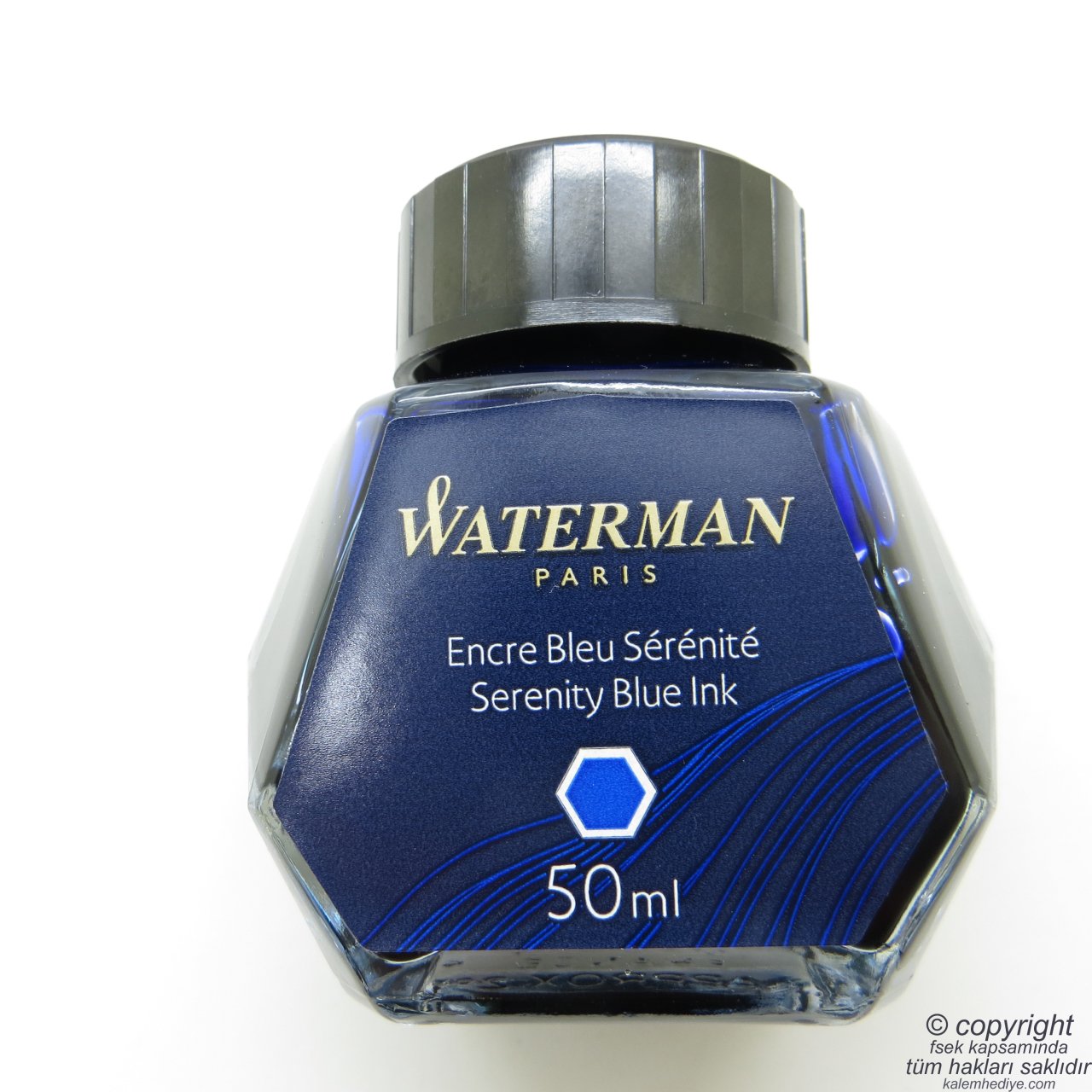Waterman Mavi Mürekkep 50ml. Şişe - Serenity Blue