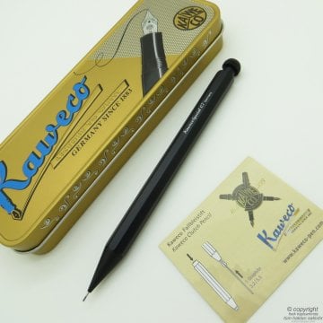 Kaweco 10000182 Klasik Spesyal 0.7mm Versatil Kalem Alüminyum Siyah | İsme Özel Kalem