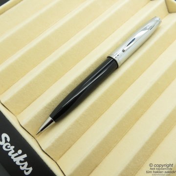 Scrikss 39 Siyah Krom Tükenmez Kalem | Scrikss Kalem | İsme Özel Kalem | Hediyelik Kalem