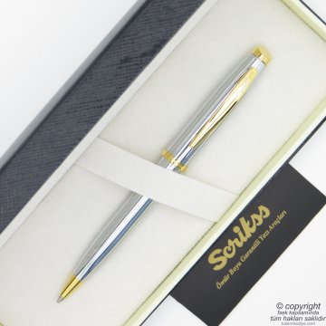 Scrikss 39 Gold Krom Tükenmez Kalem | Scrikss Kalem | İsme Özel Kalem | Hediyelik Kalem