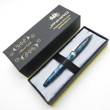 Jinhao Mavi Sedefli Full Metal Dolma Kalem | İsme Özel Kalem