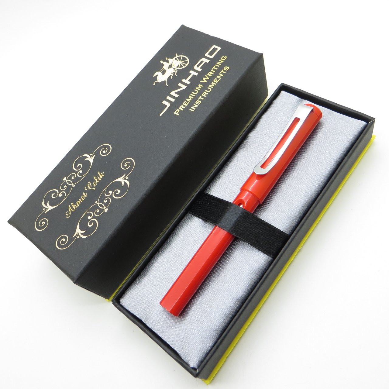 Jinhao Parlak Kırmızı Roller Kalem | İsme Özel Kalem