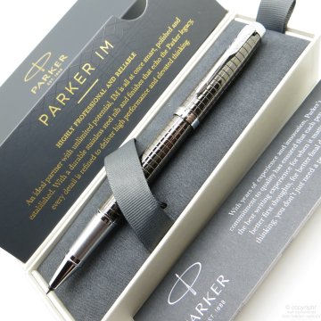 Parker IM Premium Titanyum Kurşun Gri Roller Kalem | İsme Özel Kalem