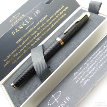Parker IM Premium Siyah Altın Dolma Kalem | İsme Özel Kalem