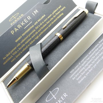 Parker IM Premium Siyah Altın Roller Kalem | İsme Özel Kalem