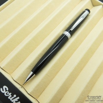 Scrikss 38 Siyah Krom Versatil Kalem | Scrikss Kalem | İsme Özel Kalem | Hediyelik Kalem