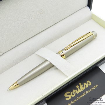 Scrikss 38 Saten Altın Versatil Kalem | Scrikss Kalem | İsme Özel Kalem | Hediyelik Kalem