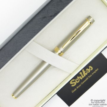 Scrikss 38 Saten Altın Roller Kalem | Scrikss Kalem | İsme Özel Kalem | Hediyelik Kalem