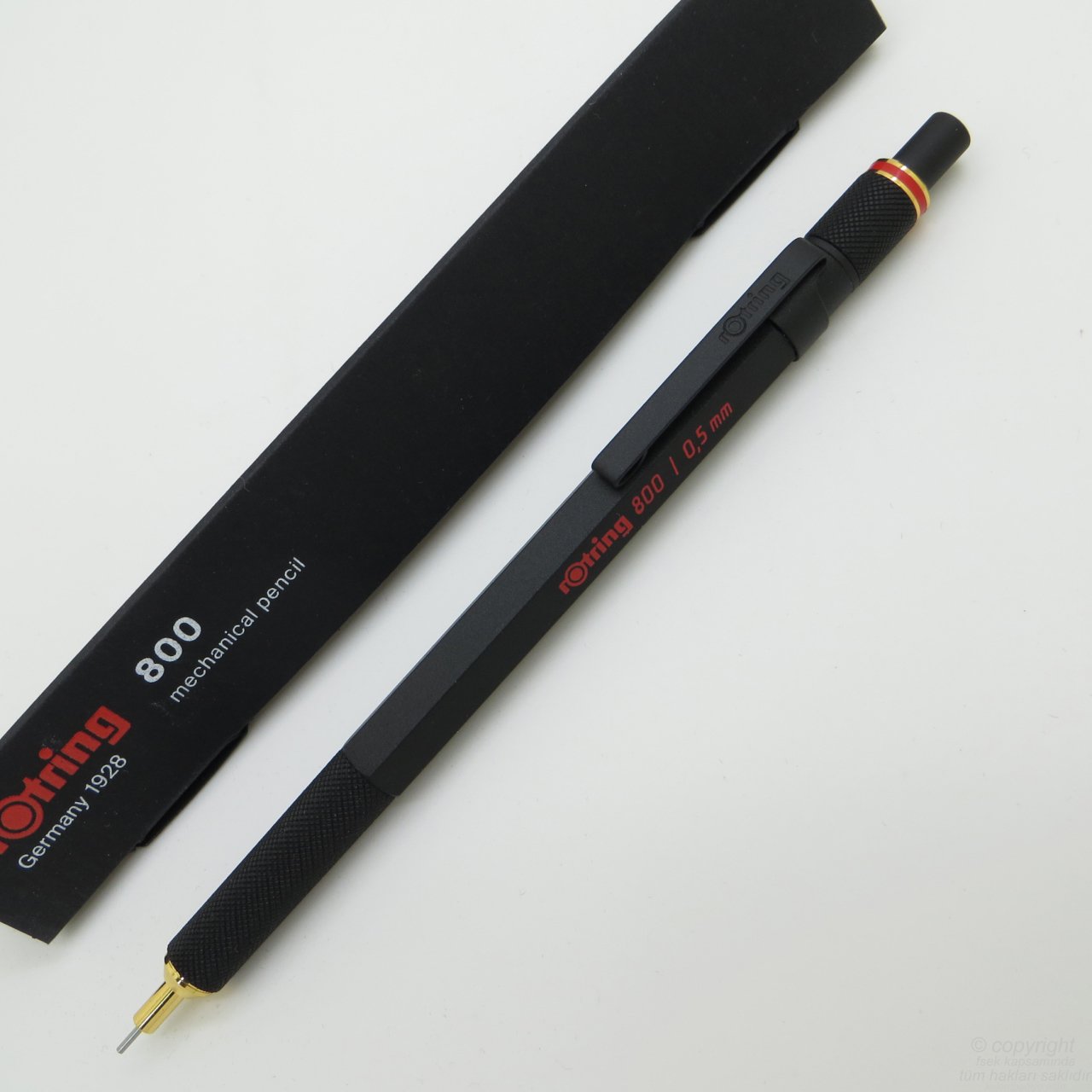 Rotring 800 Mekanik Kurşun Kalem, Siyah 0.5 mm | İsme Özel Kalem