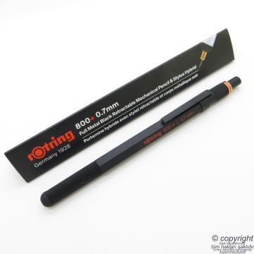 Rotring 800+ (plus) İki Fonksiyonlu kalem, Siyah 0.7 mm | İsme Özel Kalem