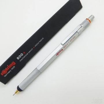 Rotring 800+ (plus) İki Fonksiyonlu kalem, Krom 0.5 mm | İsme Özel Kalem
