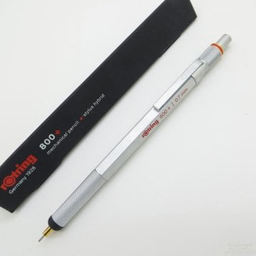 Rotring 800+ (plus) İki Fonksiyonlu kalem, Krom 0.7 mm | İsme Özel Kalem