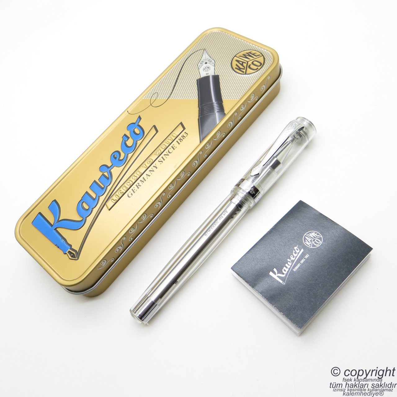 Kaweco Student 10001192 İsme Özel Şeffaf Roller Kalem | İsme Özel Kalem