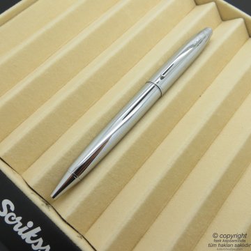 Scrikss 35 Parlak Krom Tükenmez Kalem | Scrikss Kalem | İsme Özel Kalem | Hediyelik Kalem