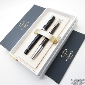 Parker Urban Premium Abanoz Siyah Dolma Kalem + Tükenmez Kalem | İsme Özel Kalem | Hediyelik Kalem