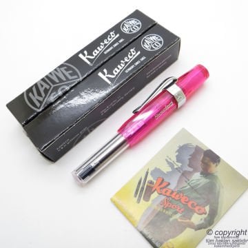 Kaweco 10000582 Ice Sport Transparan Pembe Roller Kalem