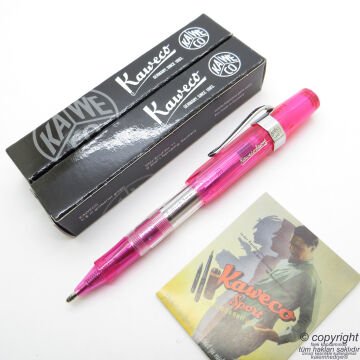 Kaweco 10000582 Ice Sport Transparan Pembe Roller Kalem