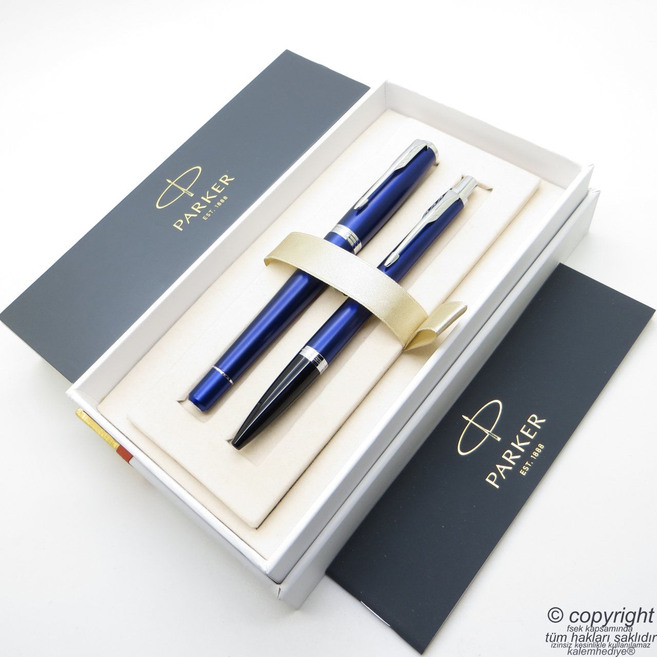 Parker Urban Gece Mavisi Dolma Kalem + Tükenmez Kalem | İsme Özel Kalem | Hediyelik Kalem