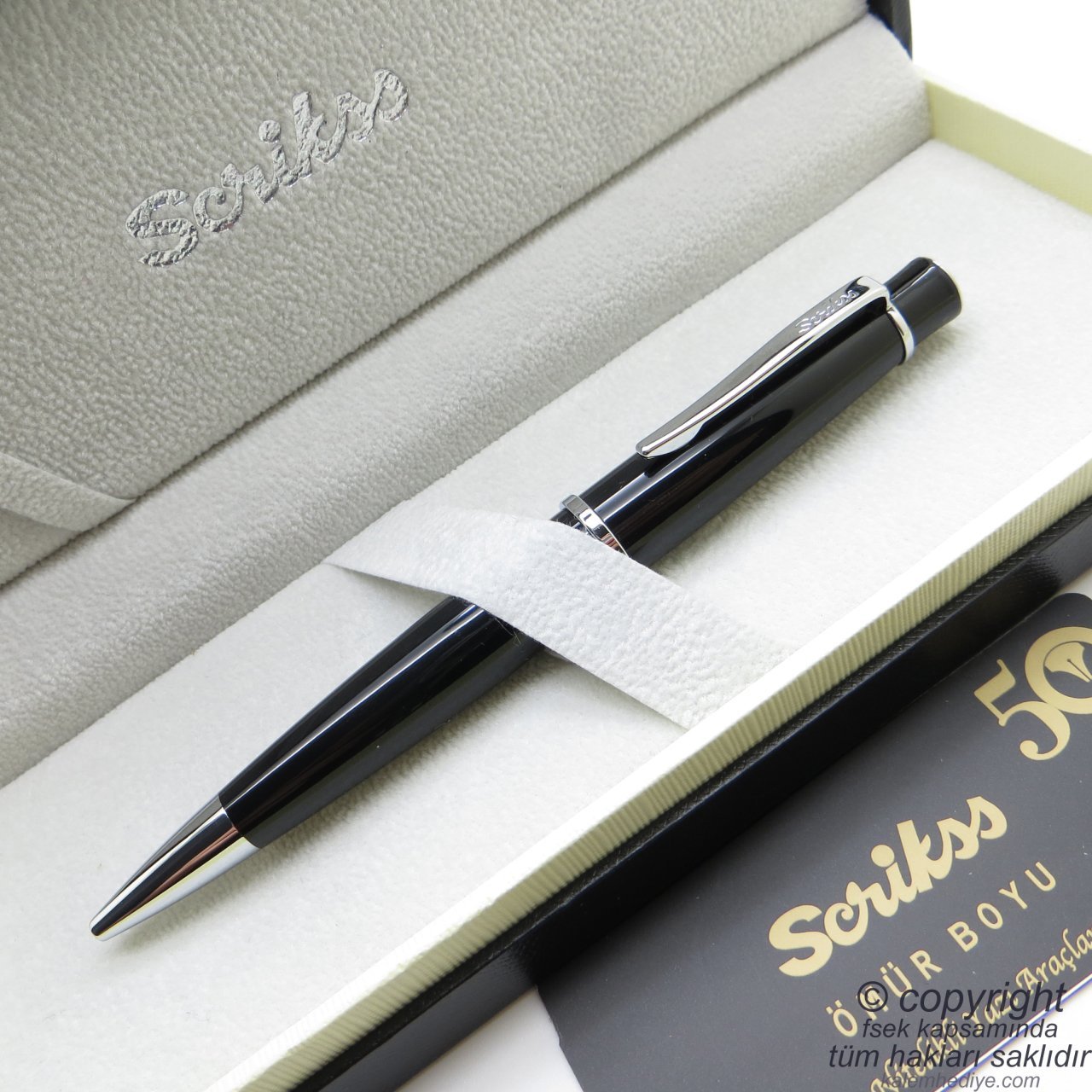 Scrikss 62 Siyah Tükenmez Kalem | Scrikss Kalem | İsme Özel Kalem | Hediyelik Kalem