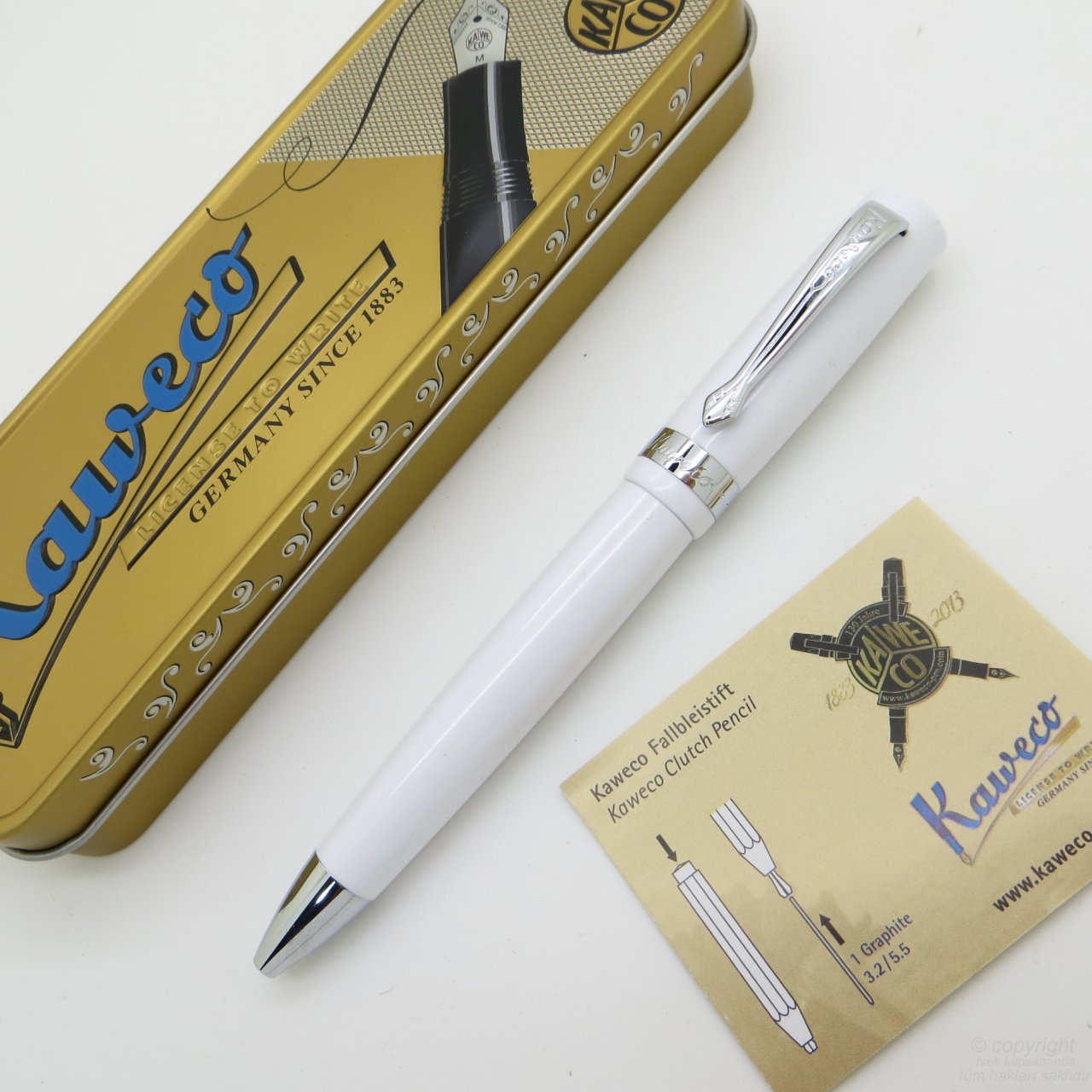 Kaweco 10000171 Student Tükenmez Kalem Beyaz | İsme Özel Kalem