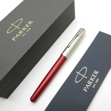 Parker Sonnet Essential Kırmızı CT Dolma Kalem | İsme Özel Kalem | Hediyelik Kalem