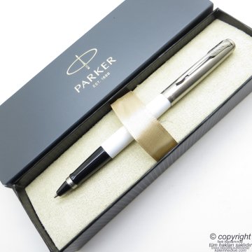 Parker Jotter Original Beyaz Roller Kalem | İsme Özel Kalem | Hediyelik Kalem