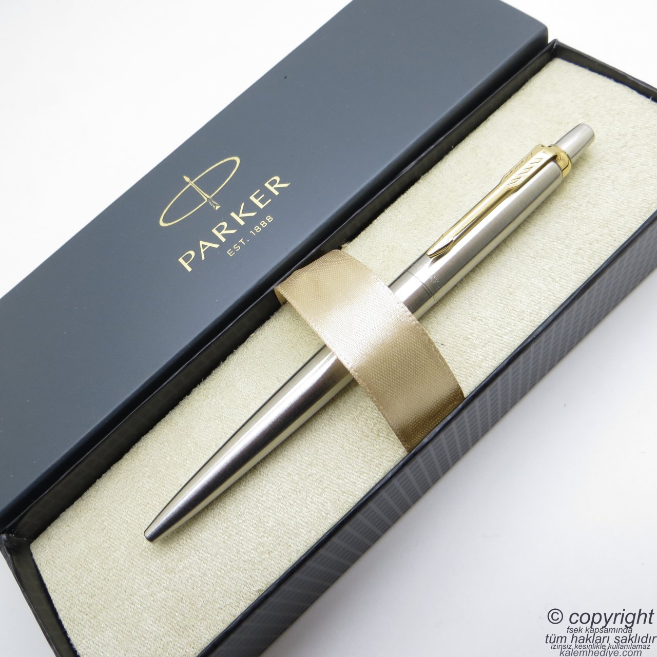 Parker Jotter Metal SS GT Tükenmez Kalem | İsme Özel Kalem | Hediyelik Kalem