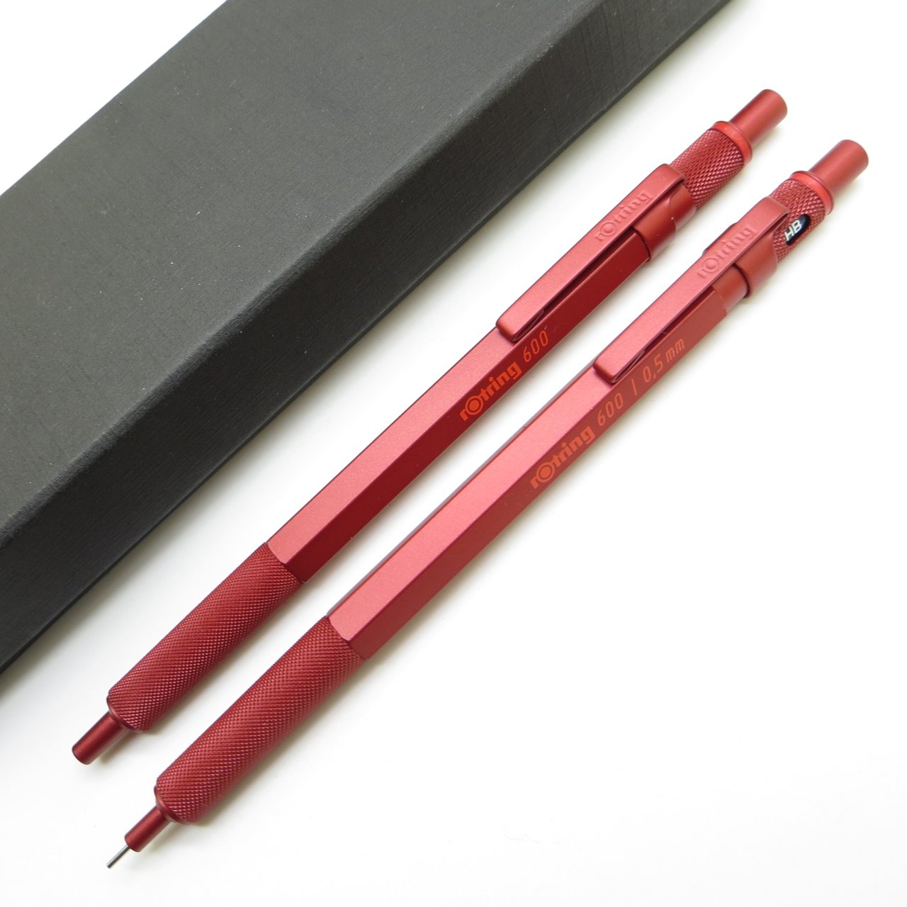 Rotring 600 Kırmızı 0.5mm + Tükenmez Kalem Seti | İsme Özel Kalem