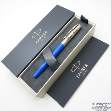 Parker Jotter Original Mavi GT Dolma Kalem | İsme Özel Kalem | Hediyelik Kalem