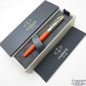 Parker Jotter Original Turuncu GT Dolma Kalem | İsme Özel Kalem | Hediyelik Kalem