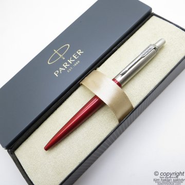 Parker Jotter Metal Kırmızı Tükenmez Kalem | İsme Özel Kalem | Hediyelik Kalem
