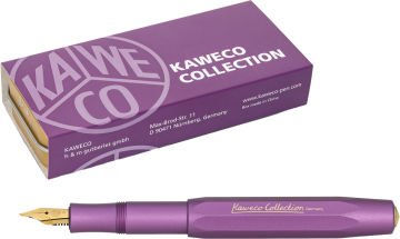 Kaweco Al Sport Collection Metalik Mor Dolma Kalem Medium Uç | İsme Özel Kalem