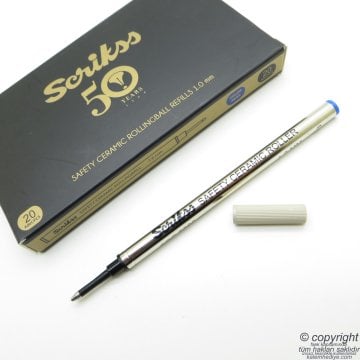 Scrikss Heritage Roller Kalem Refili Mavi 1 Adet - İmza Kalemi Ucu 1MM Tüm standart roller kalemler ile uyumludur.