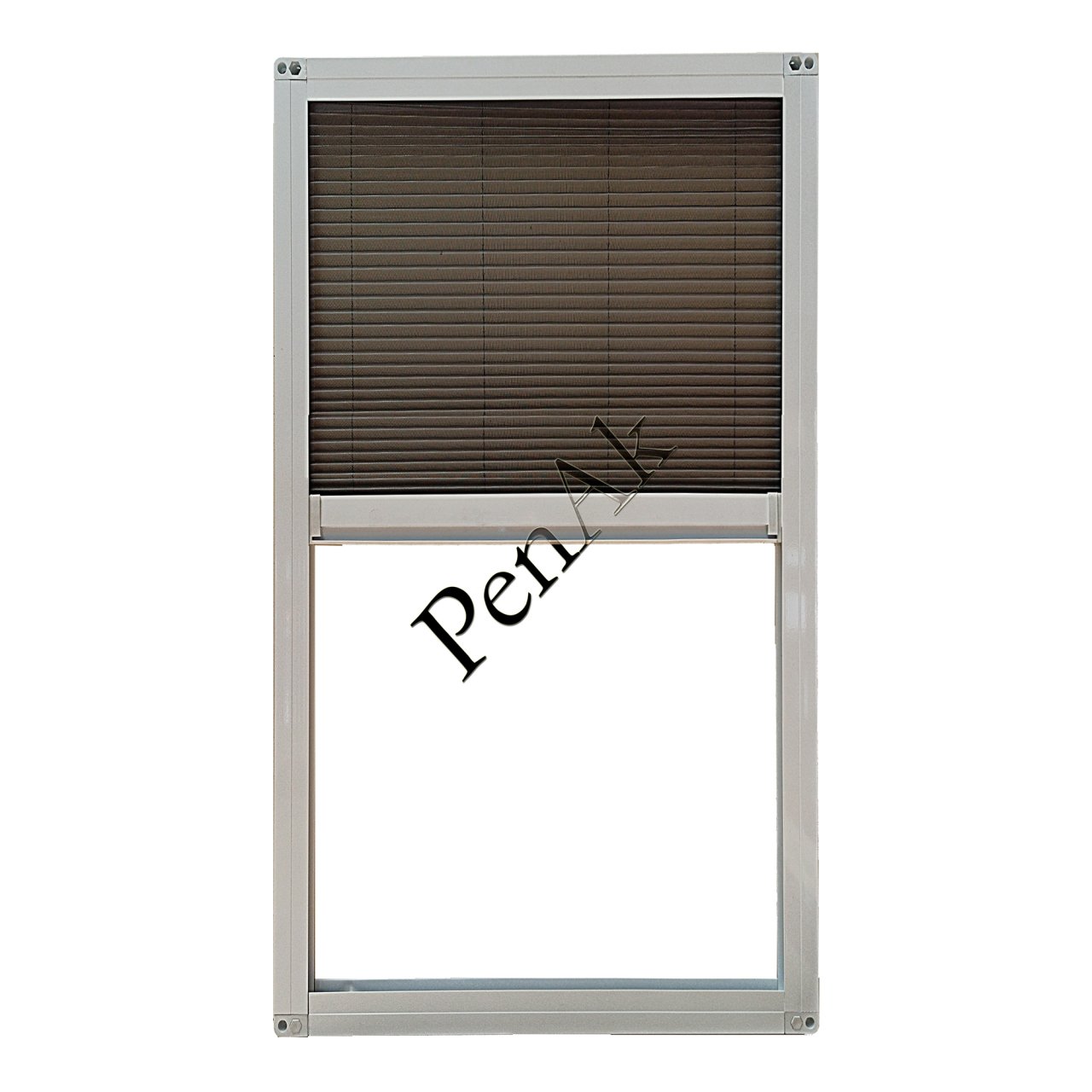 Plise Pencere Sineklik Beyaz -Yükseklik 110 cm- (Pileli/Akordiyon) En 50 cm