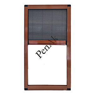 Plise Pencere Sineklik Açık Meşe -Yükseklik 120 cm- (Pileli/Akordiyon)