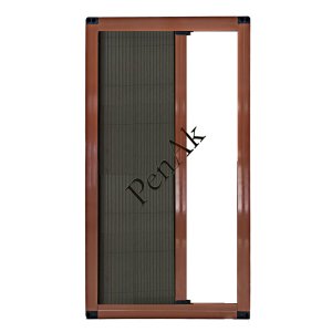 Plise Kapı Sineklik Açık Meşe -Yükseklik 210 cm- (Pileli/Akordiyon)