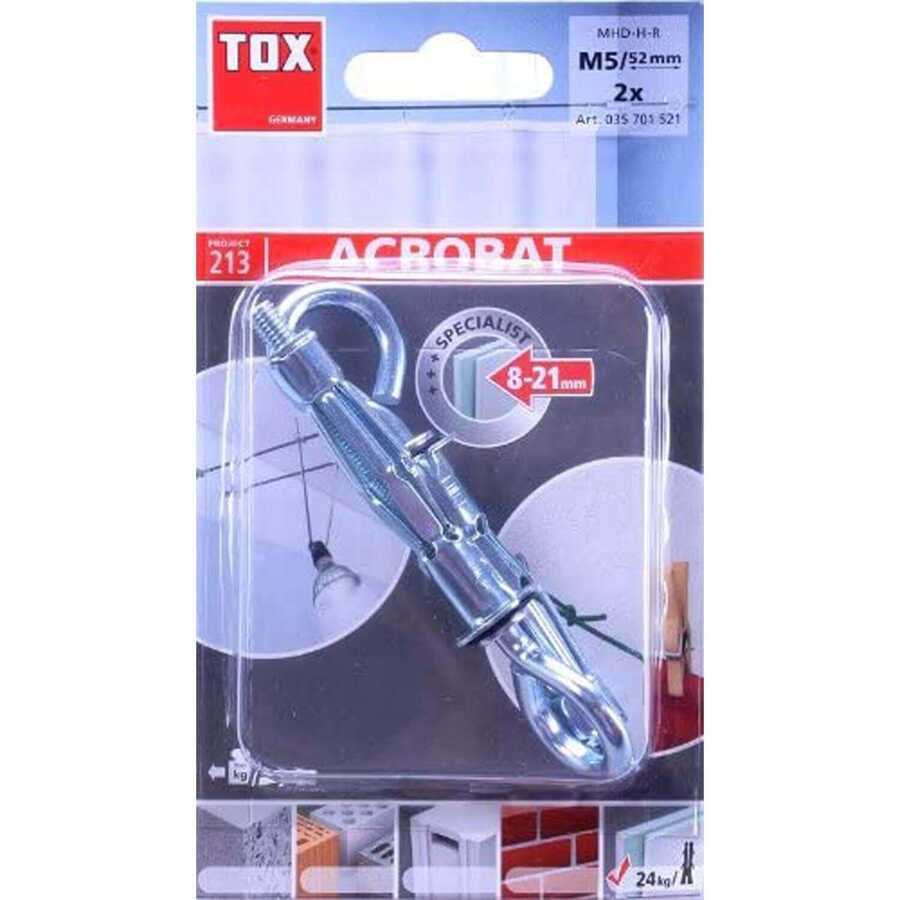 Tox M5X52 Pirat Skippi-O İçi Boş Metal Dübel 2 Adet (035 701 52 1)