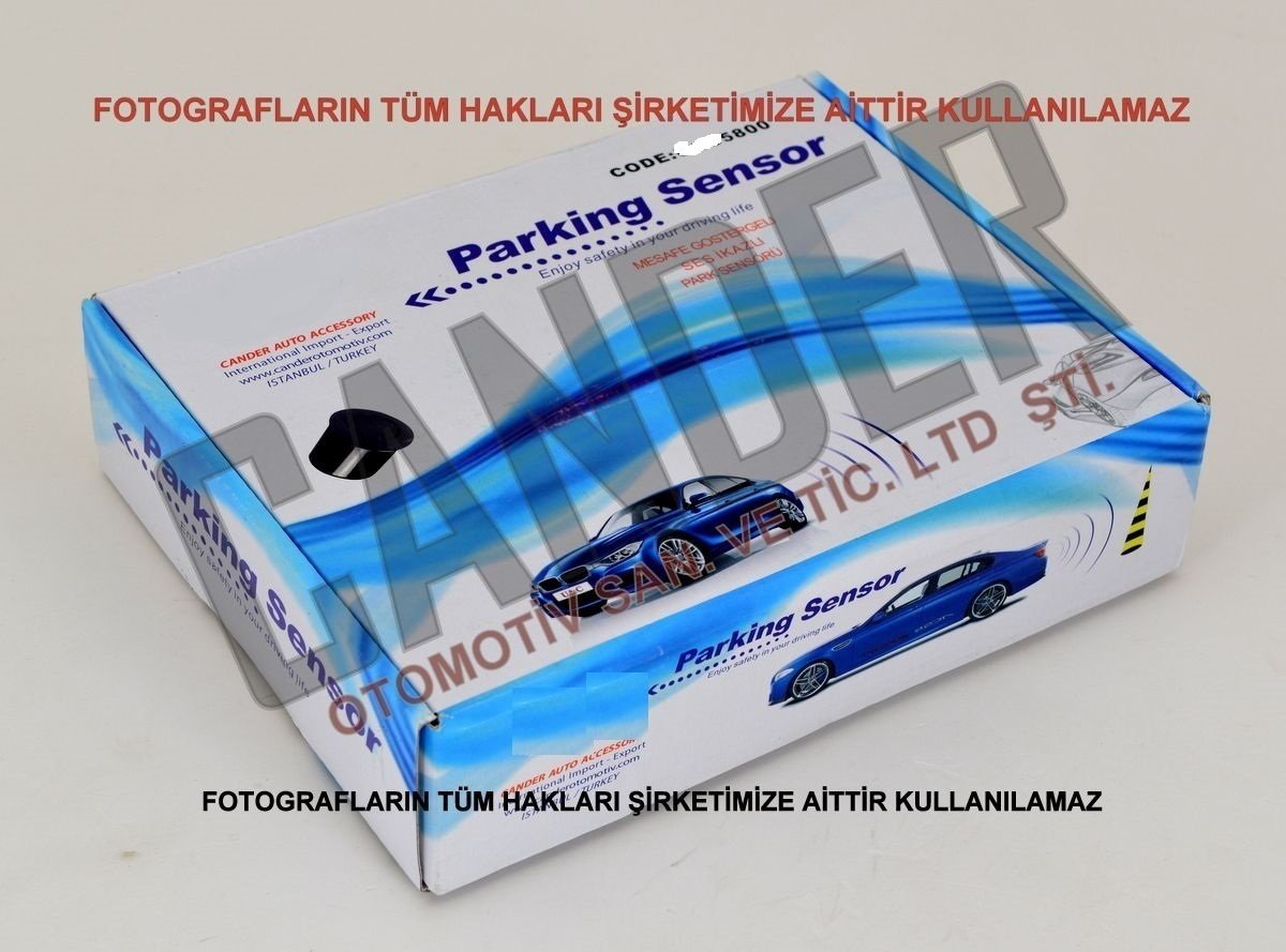 Park sensörü göstergeli ve ses ikazlı