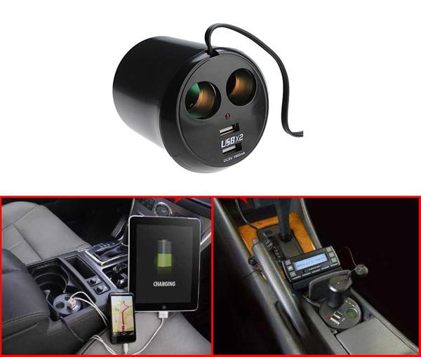 Çakmak Çoklayıcı Soket 2 USB 2 Çakmak Çıkışı uc780
