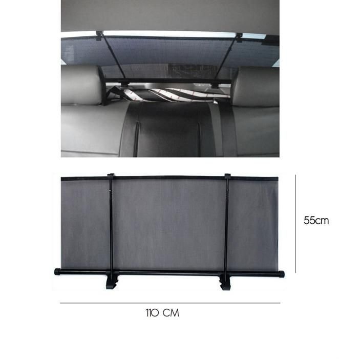 100 cm SİYAH Arka Cam Perdes TAKMATİK Delmeden Takılan