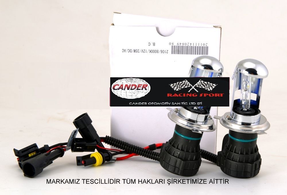 H4 uzun kısa xenon yedek ampülü