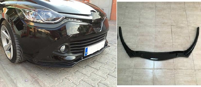 Clio 4 uyumlu piano black ön lip