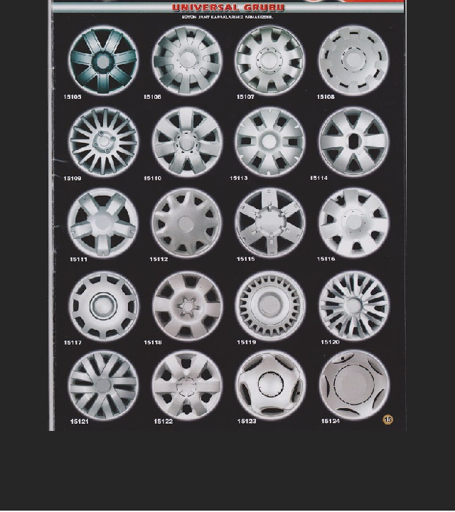 13-14-15 inç Jant Kapağı 4 lü Set