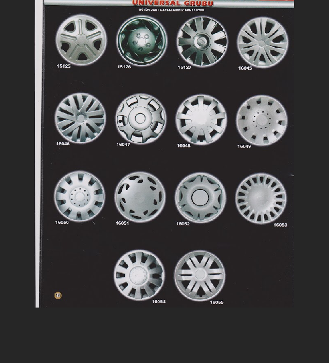 13-14-15 inç Jant Kapağı 4 lü Set