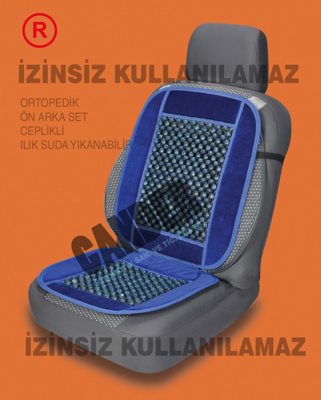 Boncuklu masajlı  Minder Terletmez Üşütmez