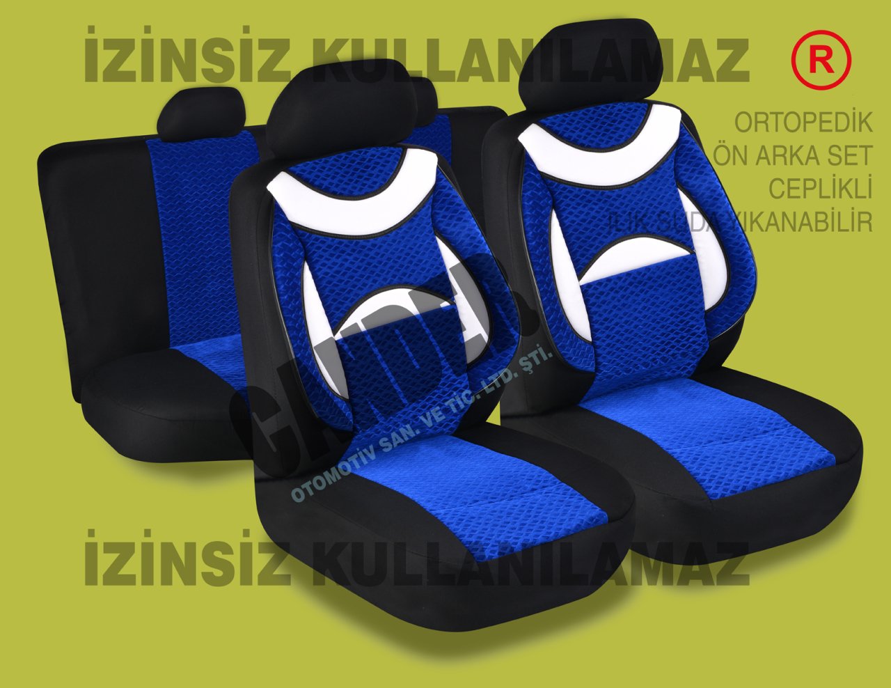 Ortopedik Destekli koltuk kılıfı takımı her araca uyumlu