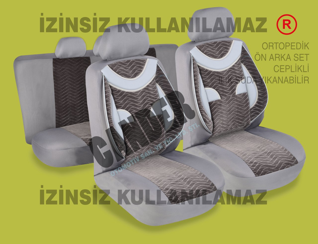 Ortopedik Destekli koltuk kılıfı takımı her araca uyumlu